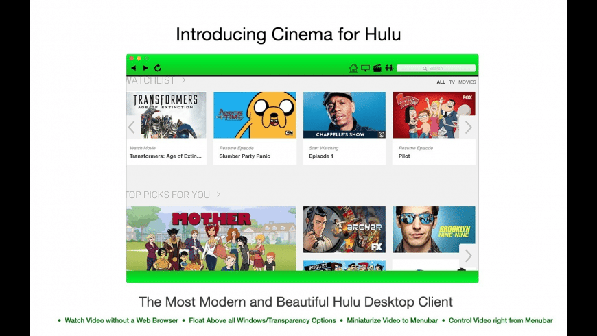 Hulu Desktop Download Mac